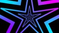 Abstract illustration of the multicolored glowing infinite stars tunnel at high resolution.