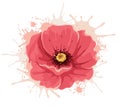 Abstract illustration -- poppy flower