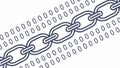 Abstract Chain of Binary Code, Digital Connection, vector design Generative AI Royalty Free Stock Photo