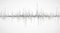 Abstract illustration of sound waves or heartbeat lines representing data flow visualization and communication with white Royalty Free Stock Photo