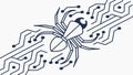Abstract spider circuit board, modern technology and network concept, vector design Generative AI Royalty Free Stock Photo