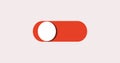 Abstract illustration switch turn on and turn off button with colorful in high resolution.