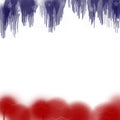 United States of America patriotic header and footer illustration Royalty Free Stock Photo