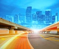 Abstract Illustration of an urban highway Royalty Free Stock Photo