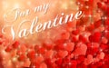 Valentines day heart background illustration
