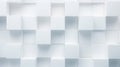 Abstract illustration of white cubes background. Futuristic background with geometric shapes. Royalty Free Stock Photo