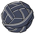 Abstract illustration of a woven sphere shape Royalty Free Stock Photo
