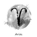 Abstract illustration of the zodiac sign Aries