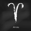 Abstract illustration of the zodiac sign Aries