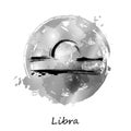 Abstract illustration of the zodiac sign Libra