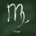 Abstract illustration of the zodiac sign Virgo