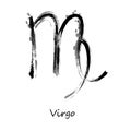 Abstract illustration of the zodiac sign Virgo Zodiac icon Royalty Free Stock Photo