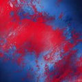 photo red blue grunge brush strokes oil paint isolated on white background. Abstract background of mixed oil paint. Grunge red Royalty Free Stock Photo