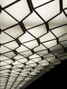 Abstract image of an Art deco pattern Ceiling with lights