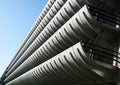 Abstract image of award-winning concrete structure, Preston, Lancashire