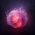 an abstract image of a ball of smoke on a dark background Royalty Free Stock Photo