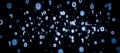 Abstract image of binary number. Abstract binary code pattern with floating digits zero and one, digital data visualization, Royalty Free Stock Photo
