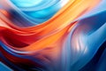 an abstract image of a blue orange and red fabric Royalty Free Stock Photo