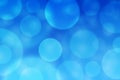 Abstract Blurred Shiny Circles in Blue Background Royalty Free Stock Photo