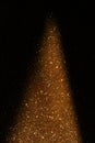 Abstract image of bokeh light burst and textures. abstract Christmas tree shape siluete Royalty Free Stock Photo