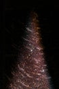 Abstract image of bokeh light burst and textures. abstract Christmas tree shape siluete Royalty Free Stock Photo