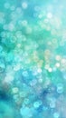 Bokeh Lights Sparkling on Teal and Blue Abstract Background with White Specks Royalty Free Stock Photo