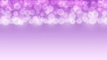 Abstract Bright Light, Sparkles and Bokeh in Purple Background Royalty Free Stock Photo