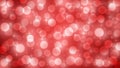 Bright Light, Bokeh and Sparkles in Blurry Red Background Royalty Free Stock Photo