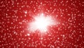 Abstract Glistening Light Rays and Particles Blast in Red Background Royalty Free Stock Photo