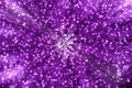 Abstract Stars Blast in Purple Background Royalty Free Stock Photo