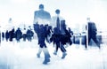 Abstract Image of Business People Walking on the Street Royalty Free Stock Photo