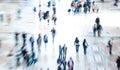 Abstract image of city crowd. Commuters and people shopping Royalty Free Stock Photo