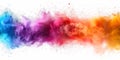 Abstract image of colorful dust particles dispersing with dynamic motion effect Royalty Free Stock Photo