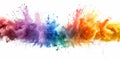 Abstract image of colorful dust particles dispersing with dynamic motion effect Royalty Free Stock Photo