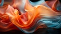 an abstract image of colorful fabric on a black background Royalty Free Stock Photo