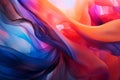 an abstract image of a colorful flowing fabric Royalty Free Stock Photo
