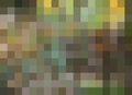 Abstract Mosaic Background in forest greens & golds. Pixels background, mosaic, abstract background, illustration background