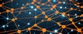 Abstract image connected lines representing a neural network