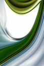 Abstract image consisting of green smooth lines resembling sea waves Royalty Free Stock Photo