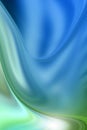 Abstract image consisting of green smooth lines resembling sea waves Royalty Free Stock Photo