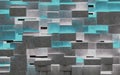 Abstract image of cubes background.3d illustration