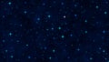 Abstract Shiny Stars in Dark Blue Night Sky Royalty Free Stock Photo
