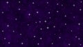 Abstract Shiny Stars in Dark Purple Night Sky Royalty Free Stock Photo