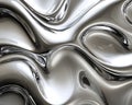 Abstract Metallic Surface with Wave Pattern Royalty Free Stock Photo