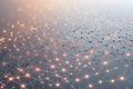 Abstract Network Connection with Glowing Nodes Royalty Free Stock Photo