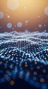 Abstract Digital Network Data Connection, Technology Background, Artificial Intelligence Royalty Free Stock Photo