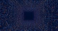 Abstract Digital Tunnel Futuristic Data Visualization Background Royalty Free Stock Photo