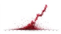 Red Data Scatter Plot Royalty Free Stock Photo