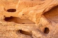 Abstract image of eroded sandstone in the desert