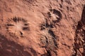 Abstract image of eroded sandstone in the desert